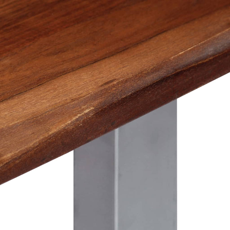 Wandtafel 115X35X76 Cm Massief Acaciahout En Ijzer