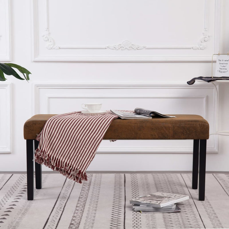 Bankje 106 Cm Kunstsuède