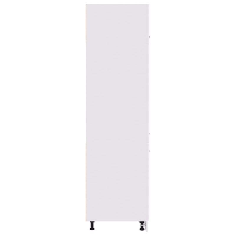 Koelkastkast 60X57X207 Cm Bewerkt Hout