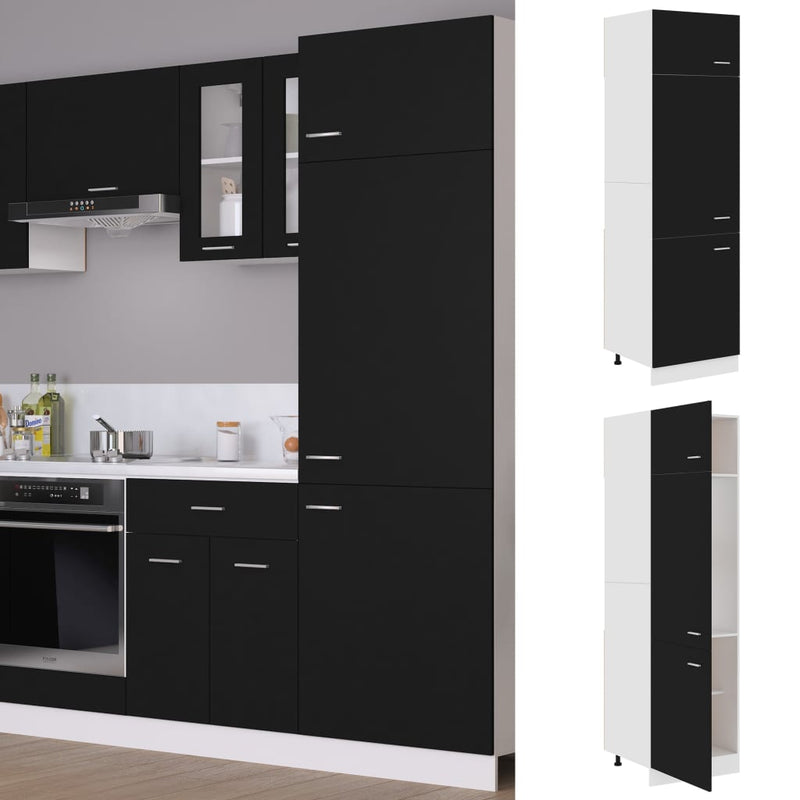 Koelkastkast 60X57X207 Cm Bewerkt Hout