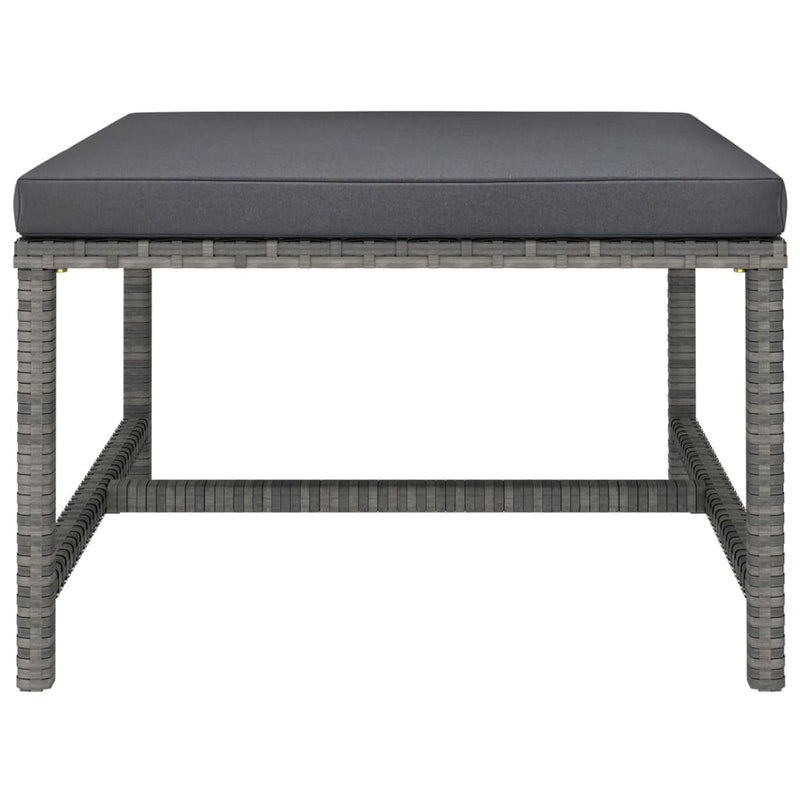 10-Delige Loungeset Met Kussens Poly Rattan
