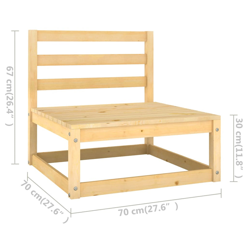 1 Loungeset Massief Grenenhout
