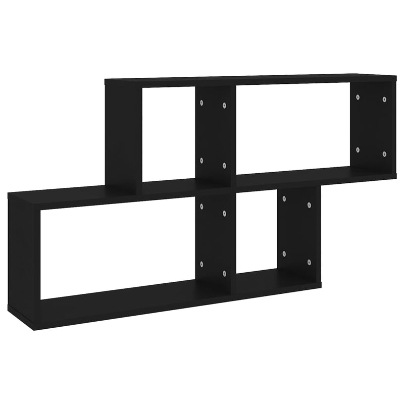 Wandschap 100X18X53 Cm Bewerkt Hout