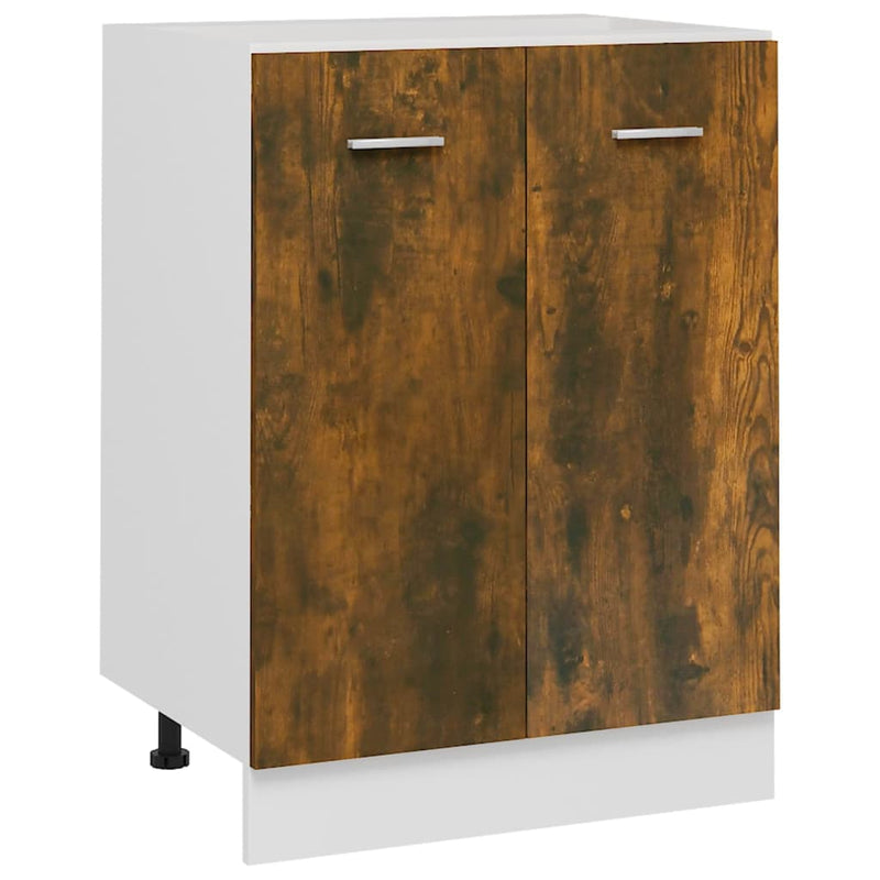 60X46X81,5 Cm Bewerkt Hout Kleurig Gerookt Eiken
