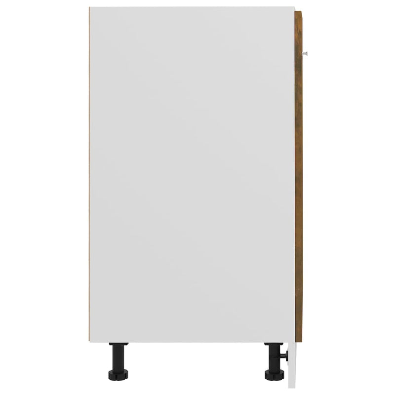 60X46X81,5 Cm Bewerkt Hout Kleurig Gerookt Eiken