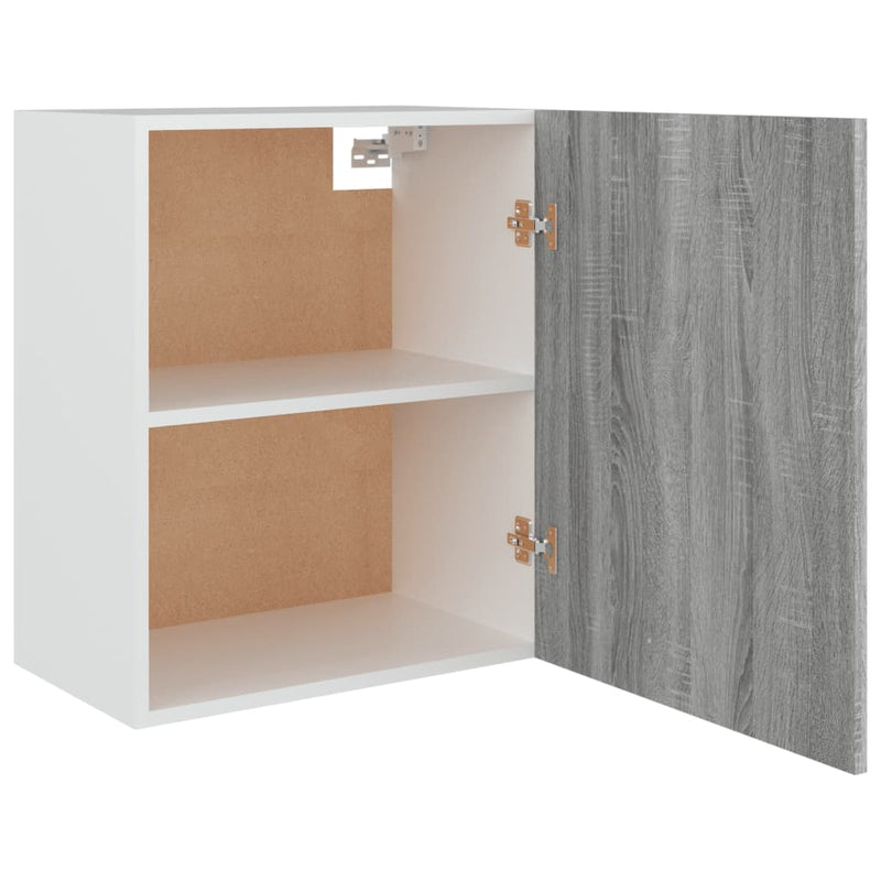Hangkast 50X31X60 Cm Bewerkt Hout Eikenkleurig