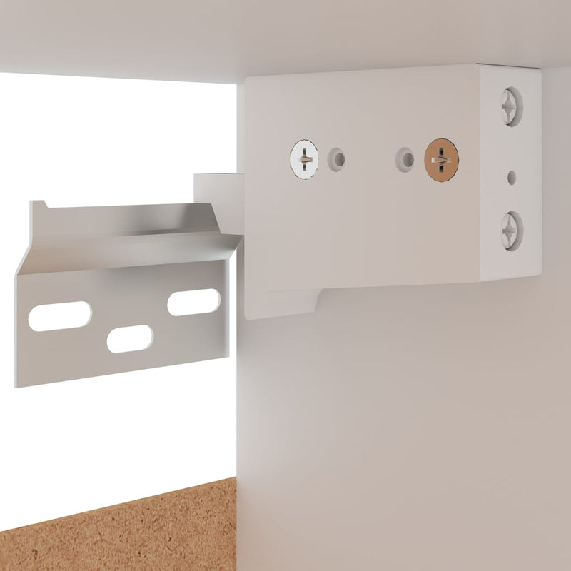 Hangkast 50X31X60 Cm Bewerkt Hout Eikenkleurig