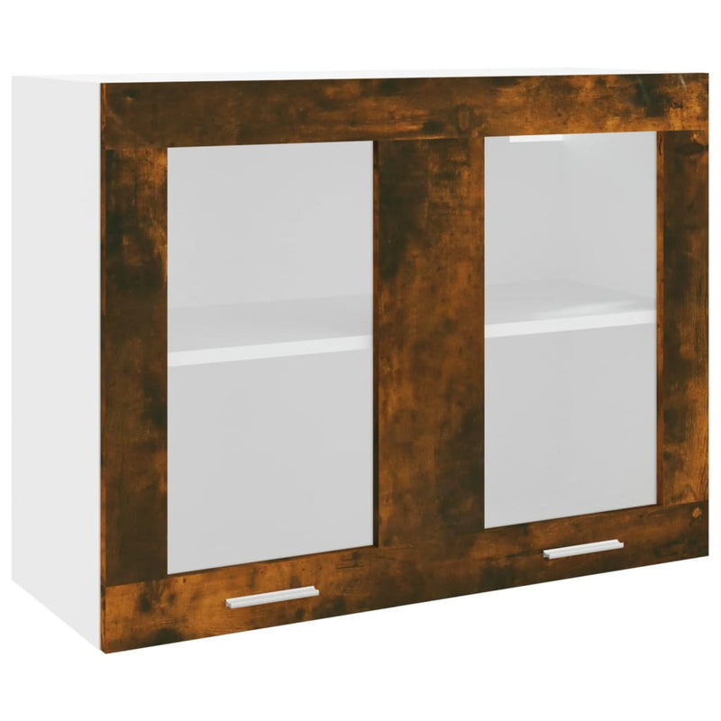 Hangkast 80X31X60 Cm Bewerkt Hout Kleurig