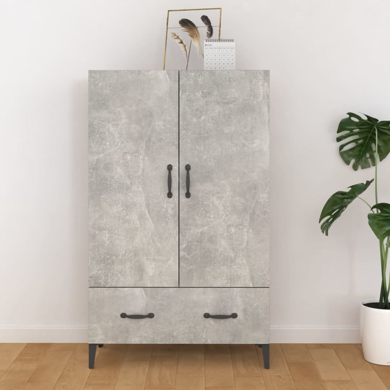 Hoge Kast 70X31X115 Cm Bewerkt Hout
