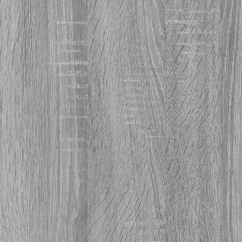 60X57X207 Cm Bewerkt Hout Eiken Grijs Sonoma