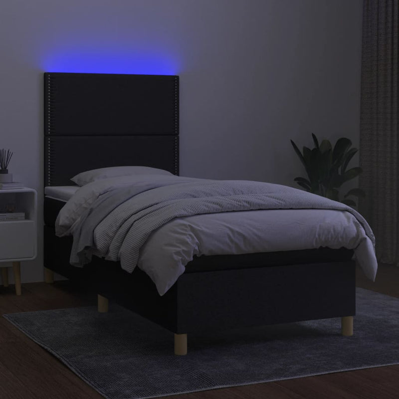 Boxspring Met Matras En Led Stof