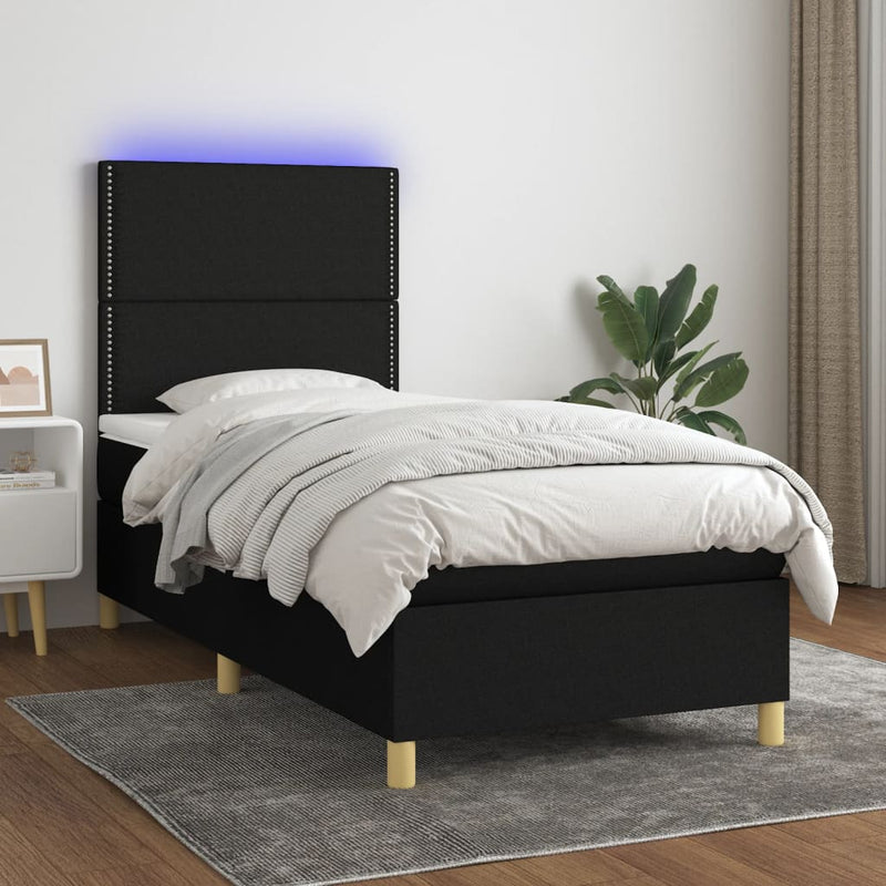 Boxspring Met Matras En Led Stof