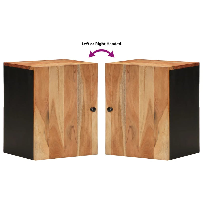 Badkamerwandkast 38X33X48 Cm Massief Acaciahout