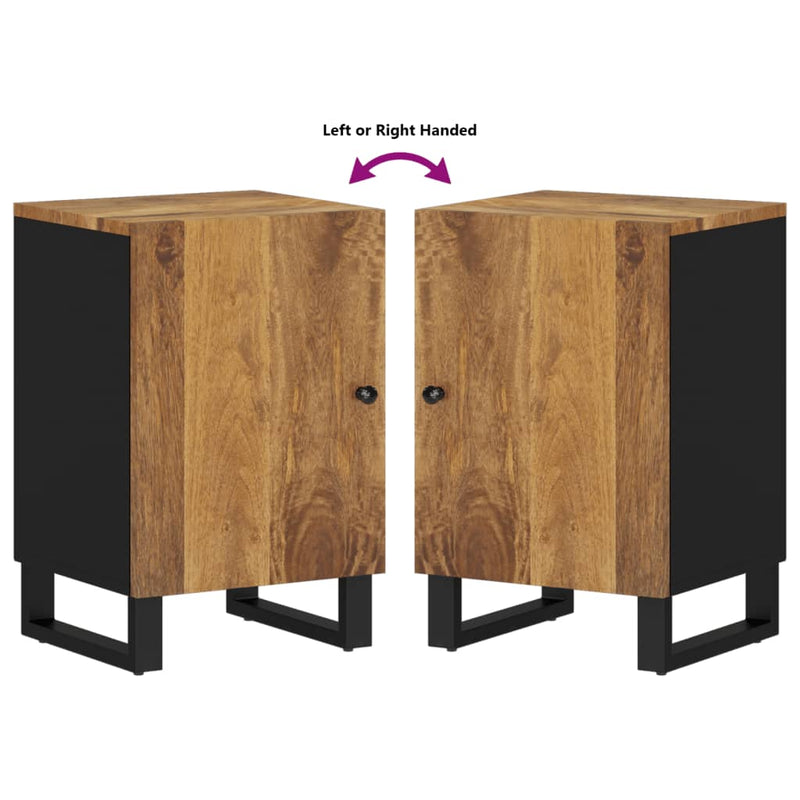 Badkamerkast 38X33X58 Cm Massief Mangohout