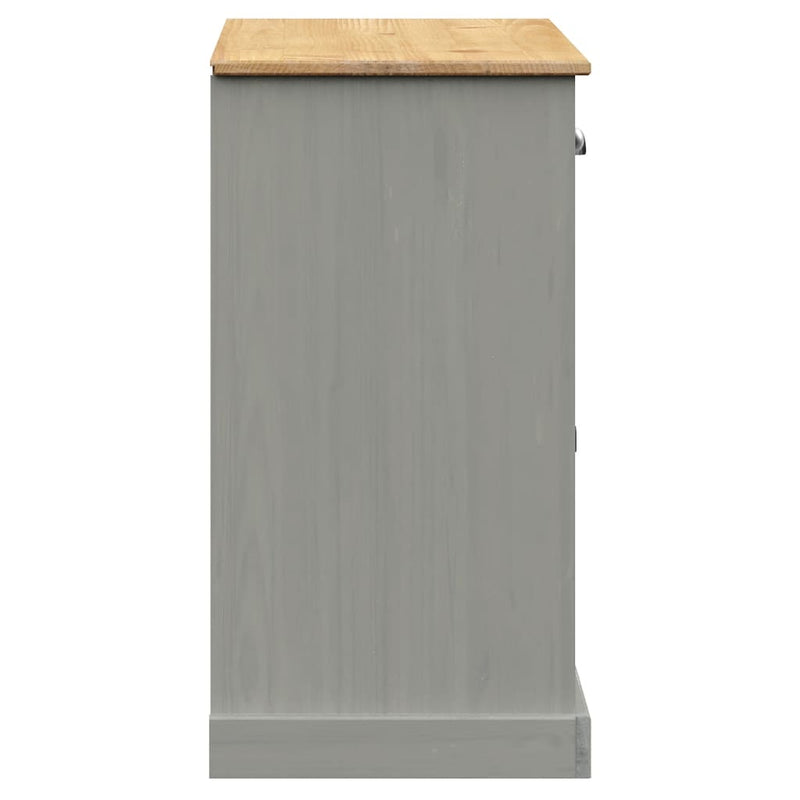 Dressoir Met Lades Vigo 113X40X75 Cm Massief Grenenhout