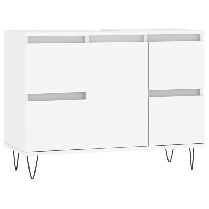 Badkamerkast 80X33X60 Cm Bewerkt Hout