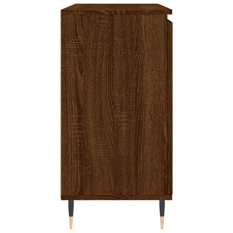 Dressoir 104X35X70 Cm Bewerkt Hout Bruin Eikenkleur
