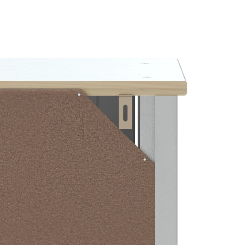 Badkamerkast Berg 69,5X34X80 Cm Massief Grenenhout
