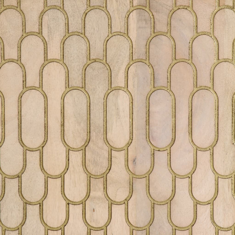 Bijzetkast 40X33X75 Cm Massief Mangohout