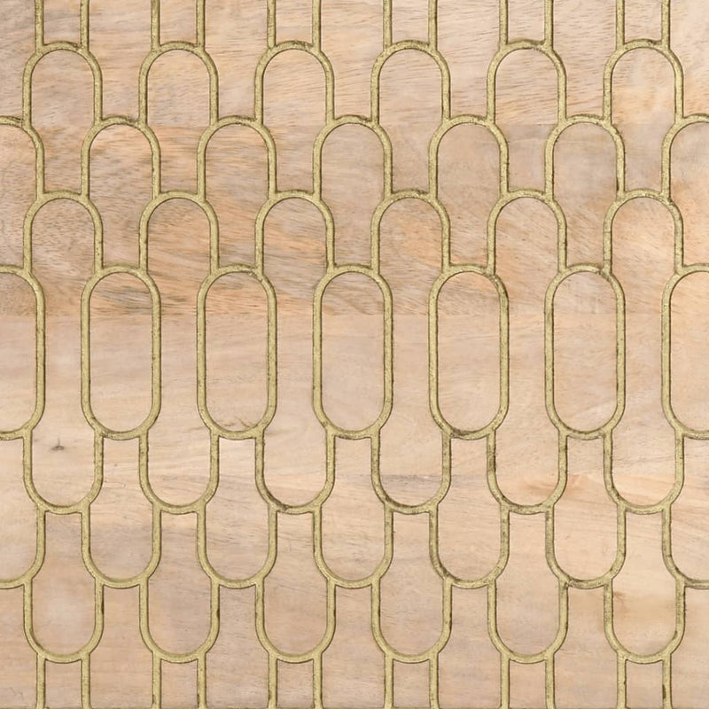 Bijzetkast 80X33X75 Cm Massief Mangohout