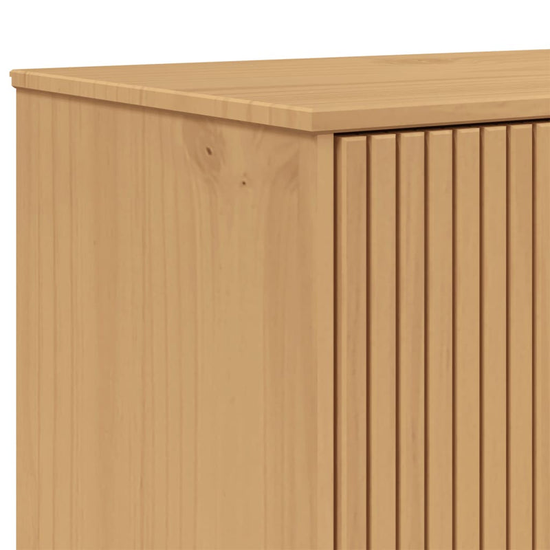 Hoge Kast Olden 85X43X125 Cm Massief Grenenhout