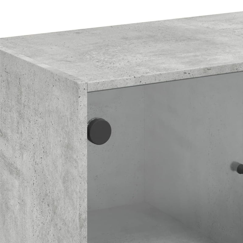 Bijzetkast Met Glazen Deuren 68X37X75,5 Cm