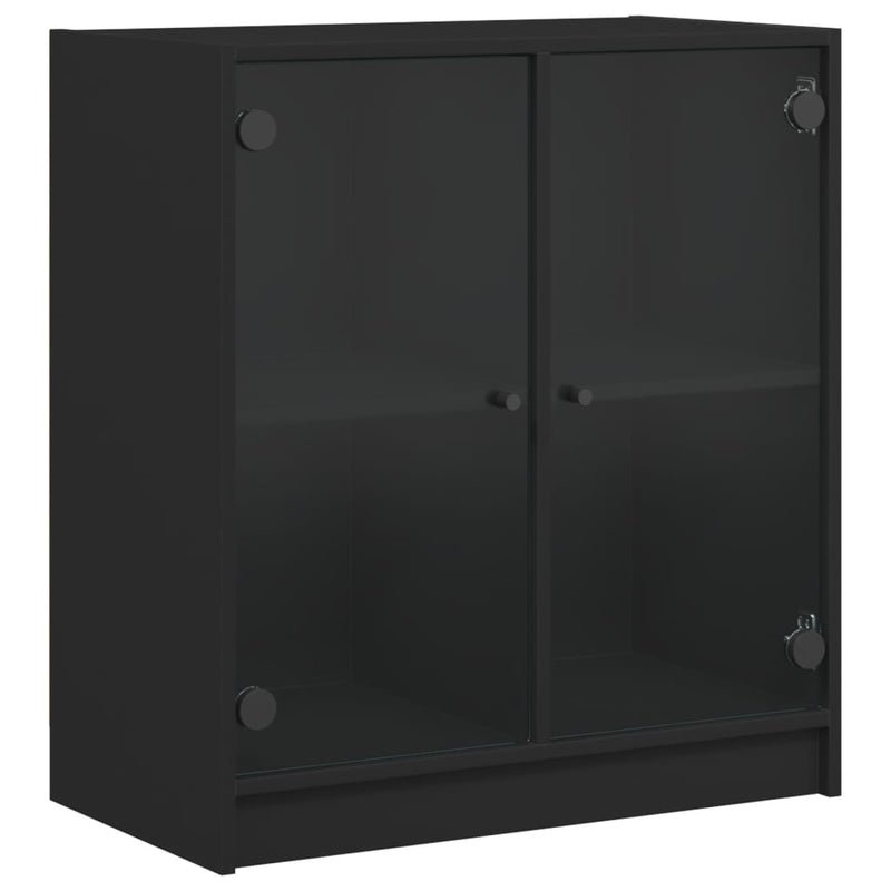 Bijzetkast Met Glazen Deuren 68X37X75,5 Cm