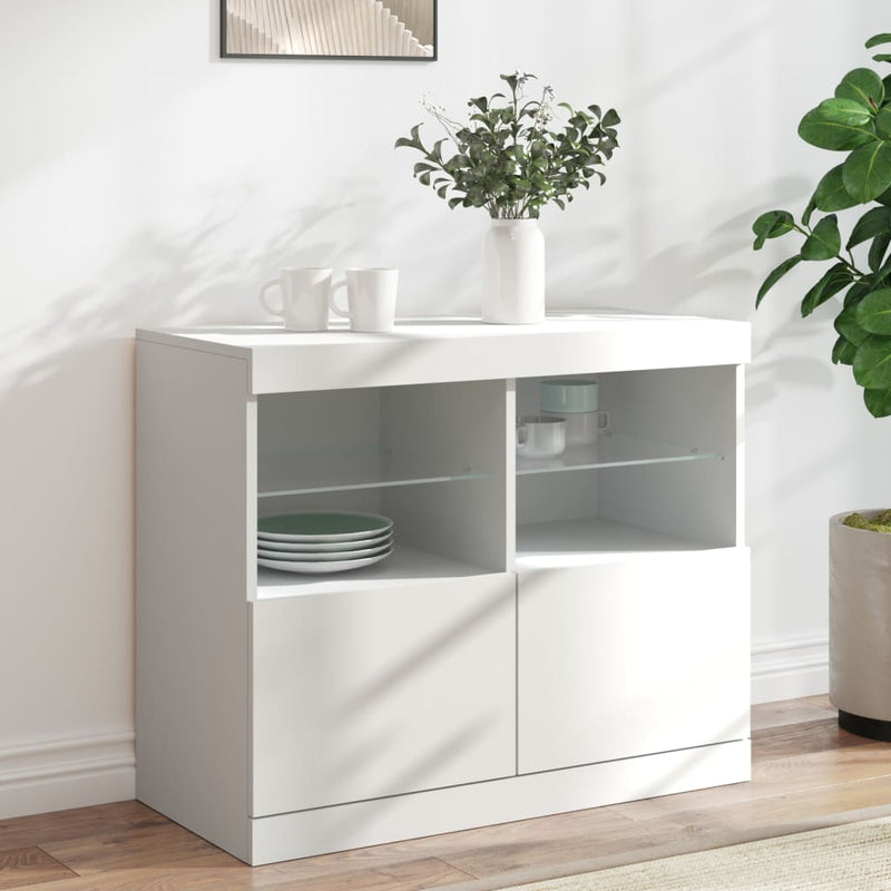 Dressoir Met Led-Verlichting 81X37X67 Cm