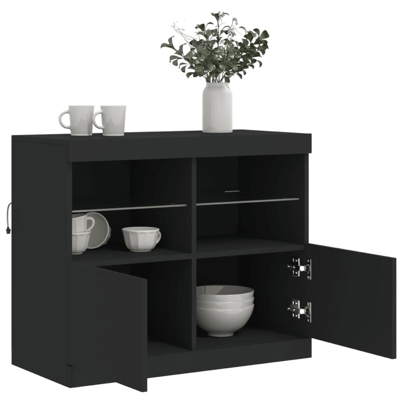 Dressoir Met Led-Verlichting 81X37X67 Cm