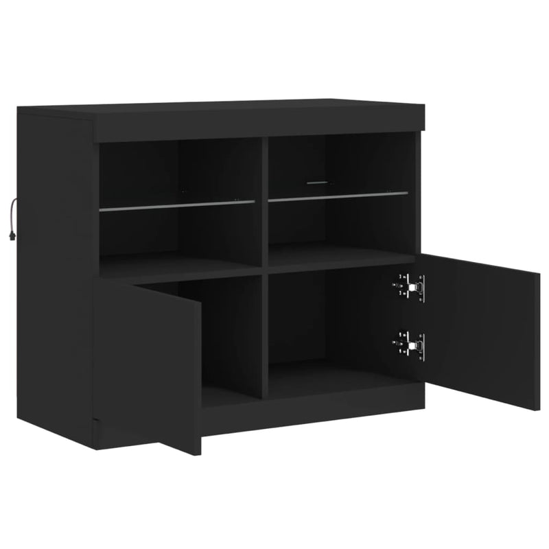 Dressoir Met Led-Verlichting 81X37X67 Cm