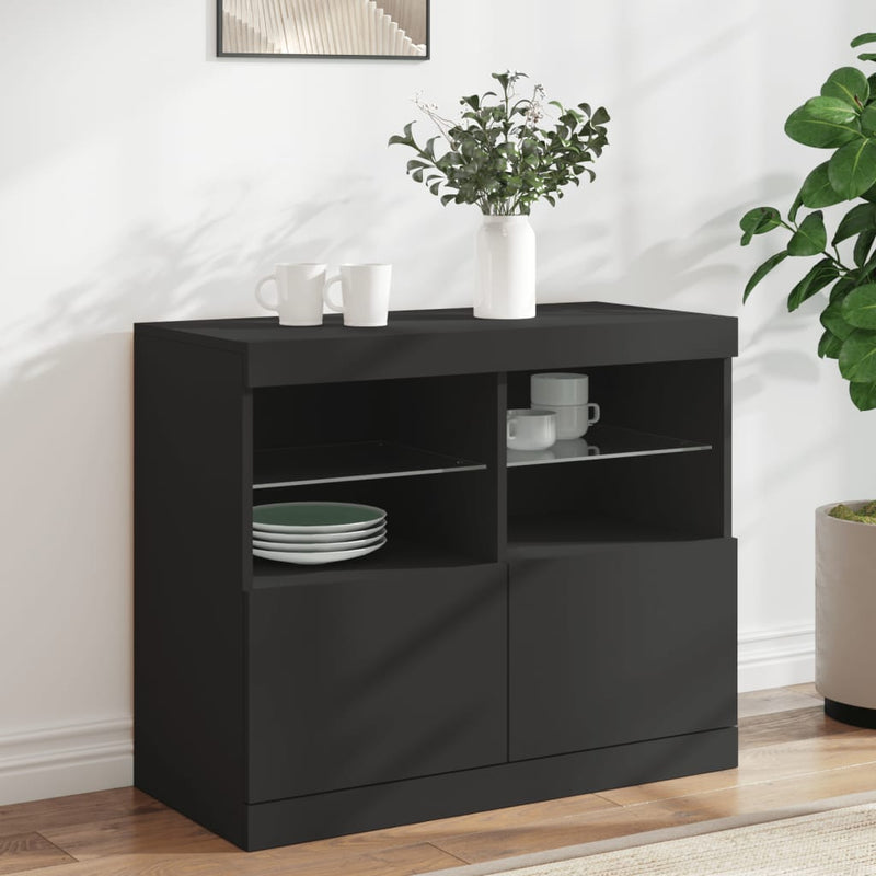 Dressoir Met Led-Verlichting 81X37X67 Cm