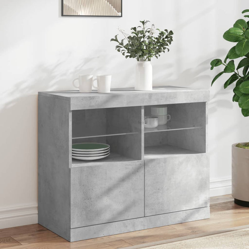 Dressoir Met Led-Verlichting 81X37X67 Cm