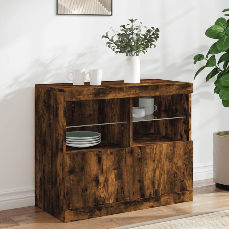 Dressoir Met Led-Verlichting 81X37X67 Cm