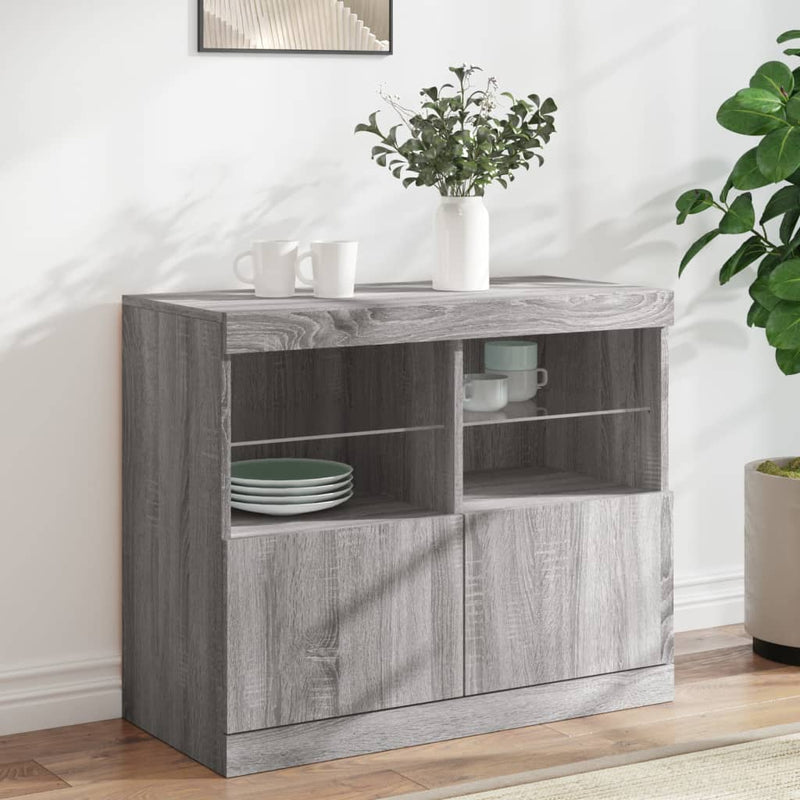 Dressoir Met Led-Verlichting 81X37X67 Cm