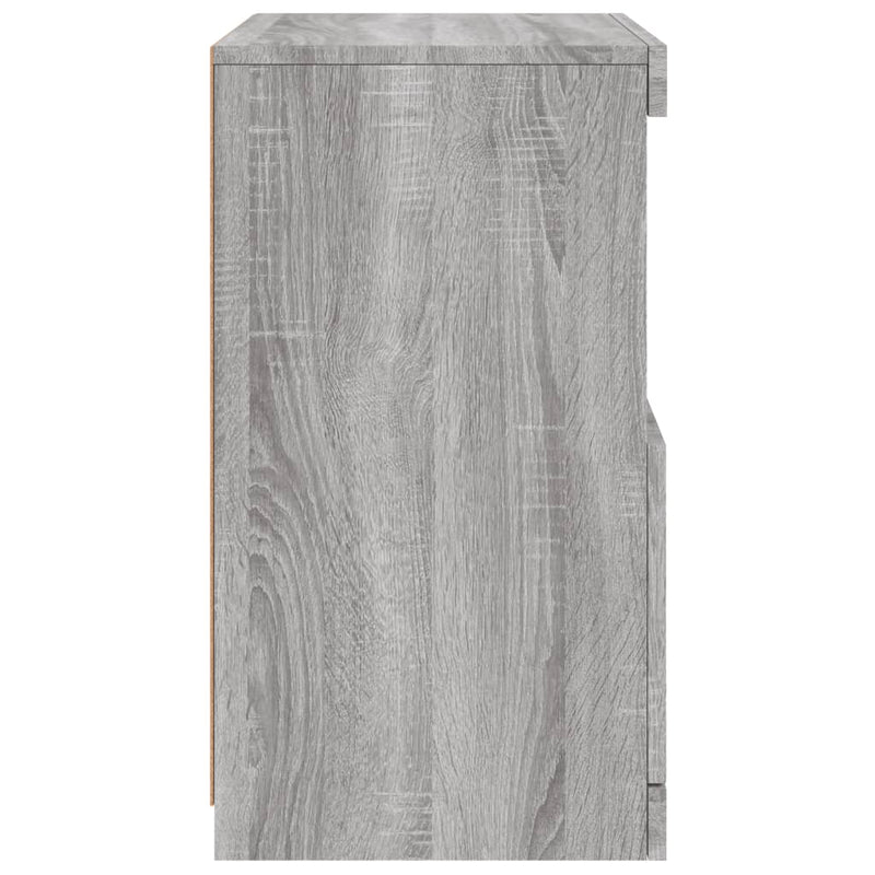 Dressoir Met Led-Verlichting 41X37X67 Cm Eiken