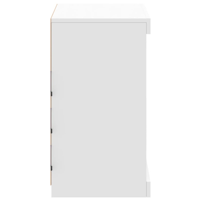 Dressoir Met Led-Verlichting 60,5X37X67 Cm Wit