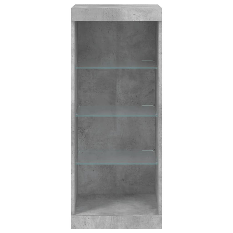 Dressoir Met Led-Verlichting 41X37X100 Cm Betongrijs