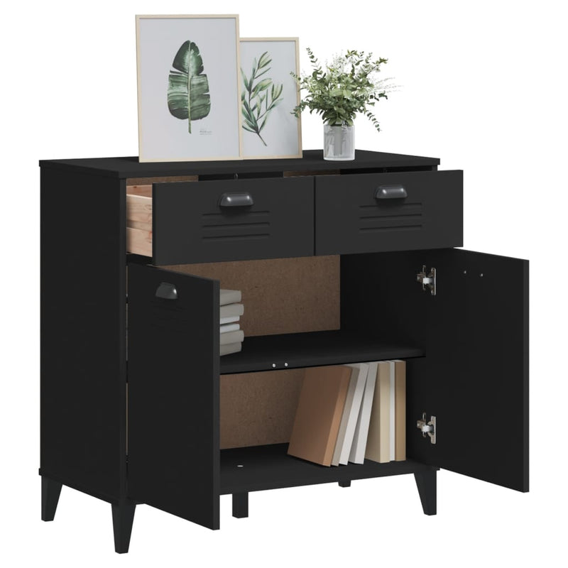 Dressoir Viken 80X40X80 Cm Massief Grenenhout