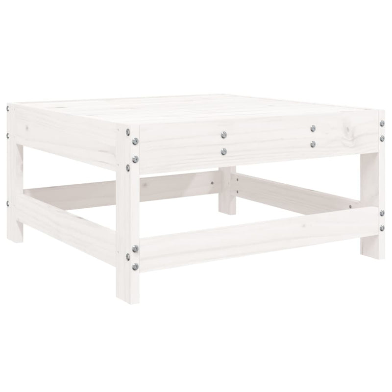 10-Delige Loungeset Massief Grenenhout Wit