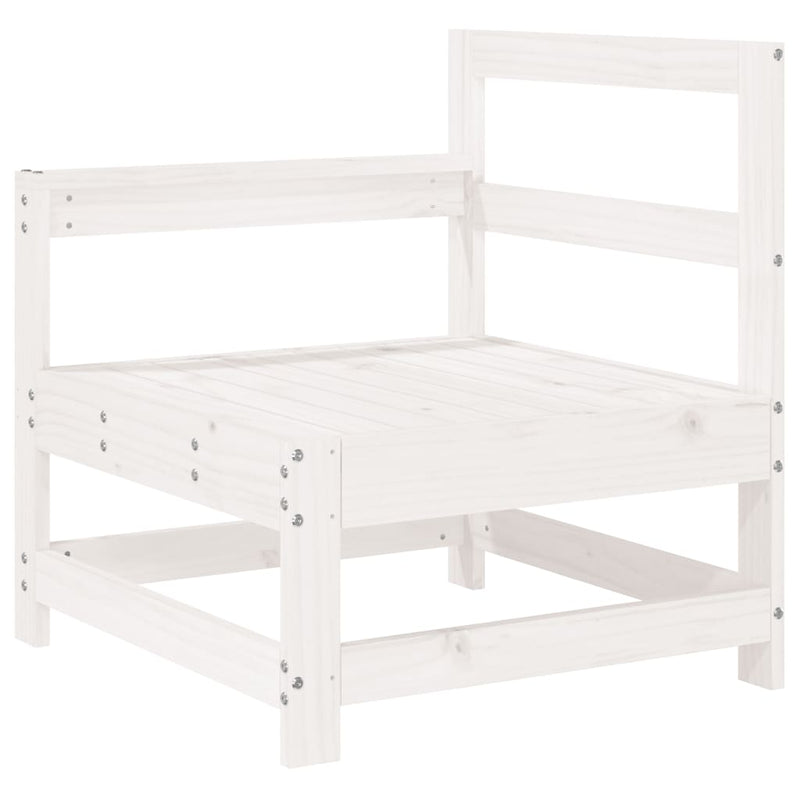 10-Delige Loungeset Massief Grenenhout Wit