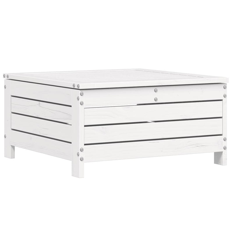 10-Delige Loungeset Massief Grenenhout Wit