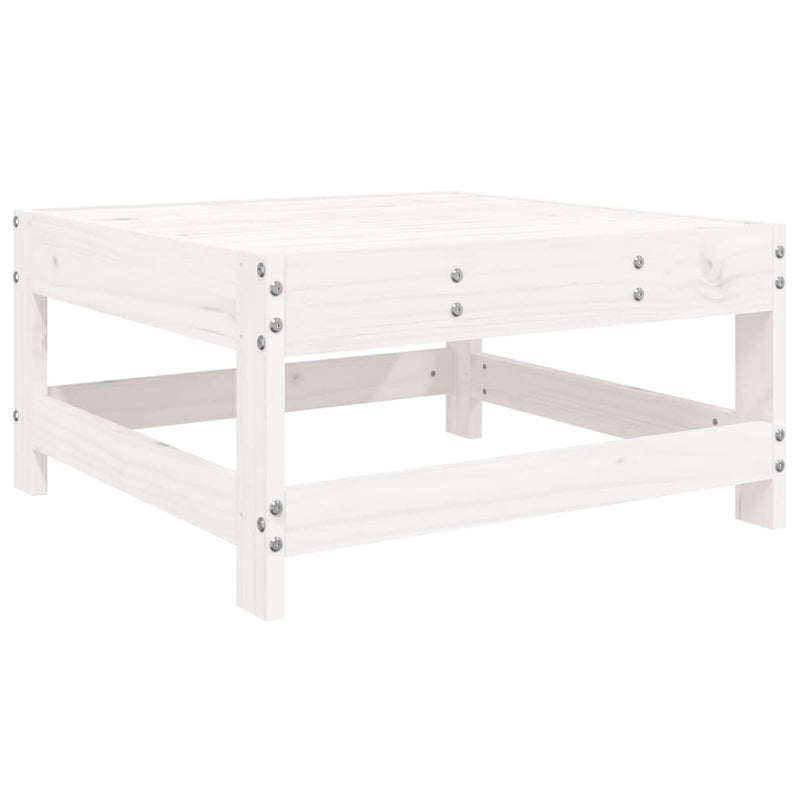 10-Delige Loungeset Massief Grenenhout Wit