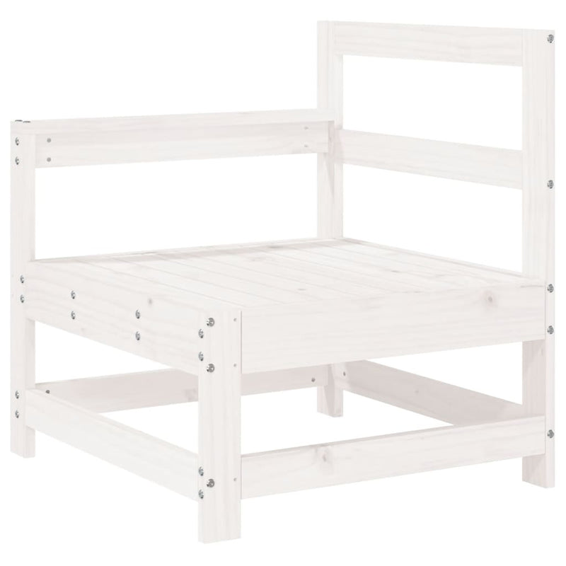 10-Delige Loungeset Massief Grenenhout Wit