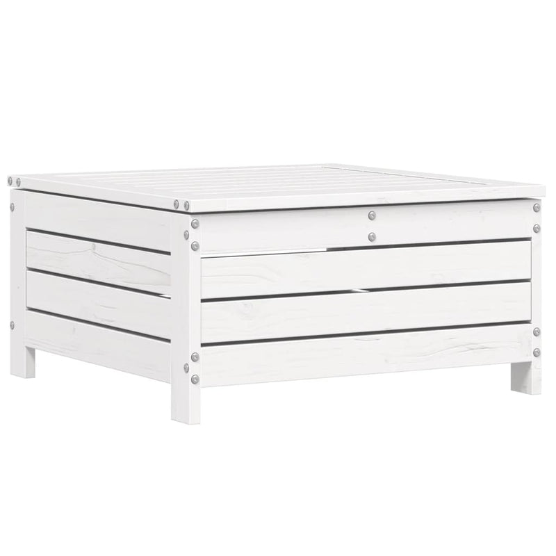 10-Delige Loungeset Massief Grenenhout Wit