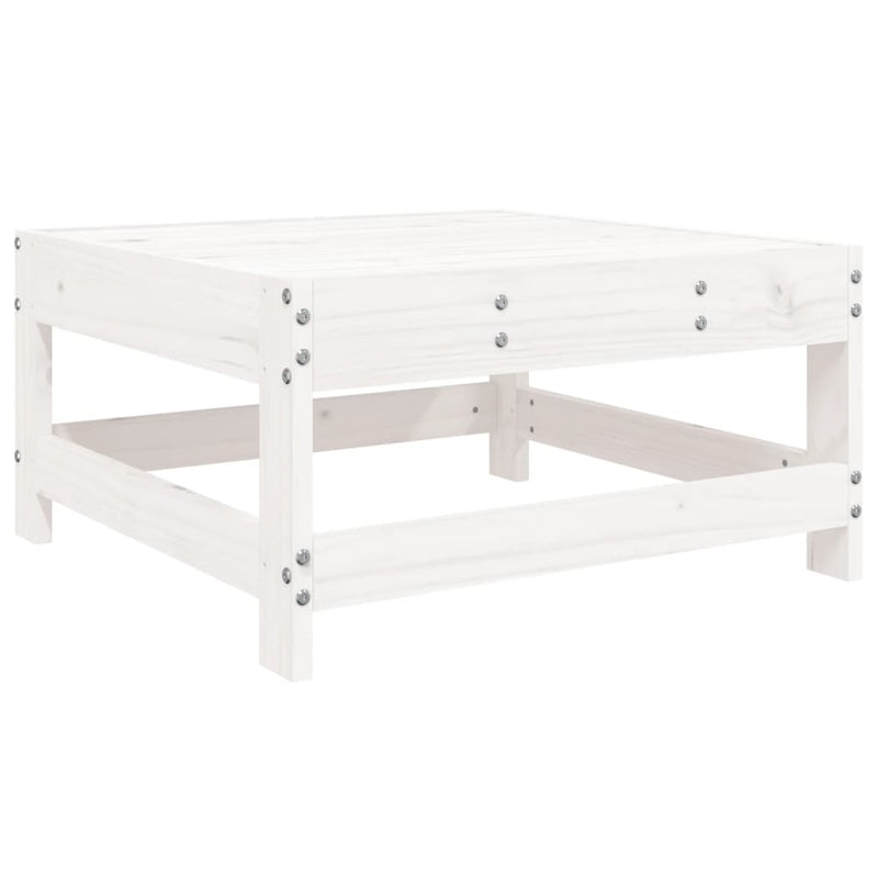10-Delige Loungeset Massief Grenenhout Wit