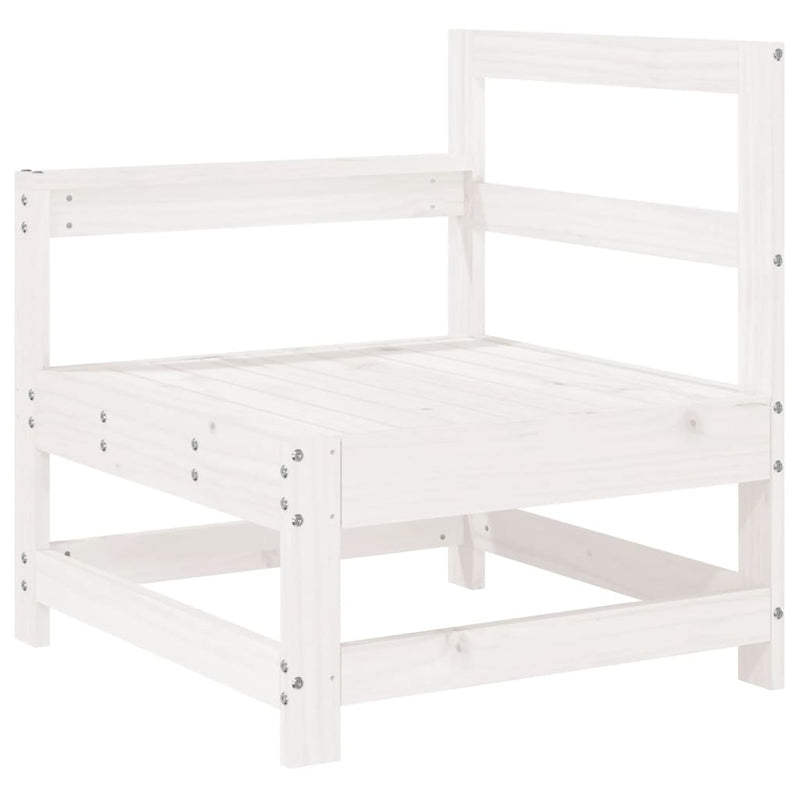 10-Delige Loungeset Massief Grenenhout Wit
