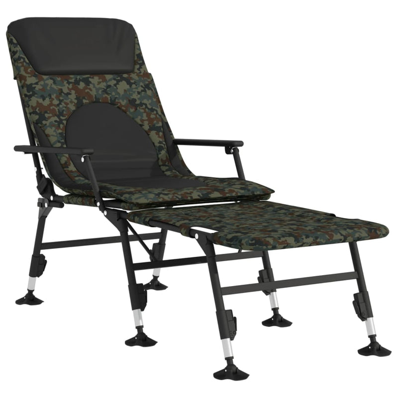 Visbed Met Verstelbare Modderpoten Inklapbaar Camouflage