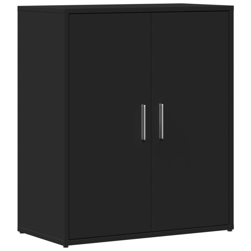 Dressoirs 2 St 60X31X70 Cm Bewerkt Hout Zwart