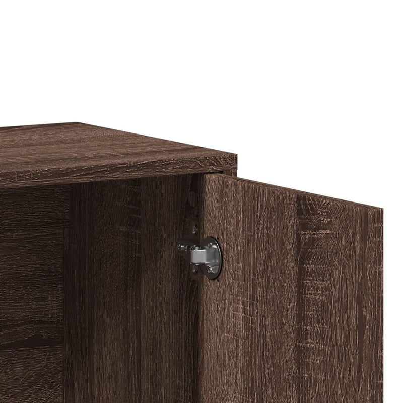 Dressoirs 2 St 60X31X70 Cm Bewerkt Hout Bruin Eikenkleurig