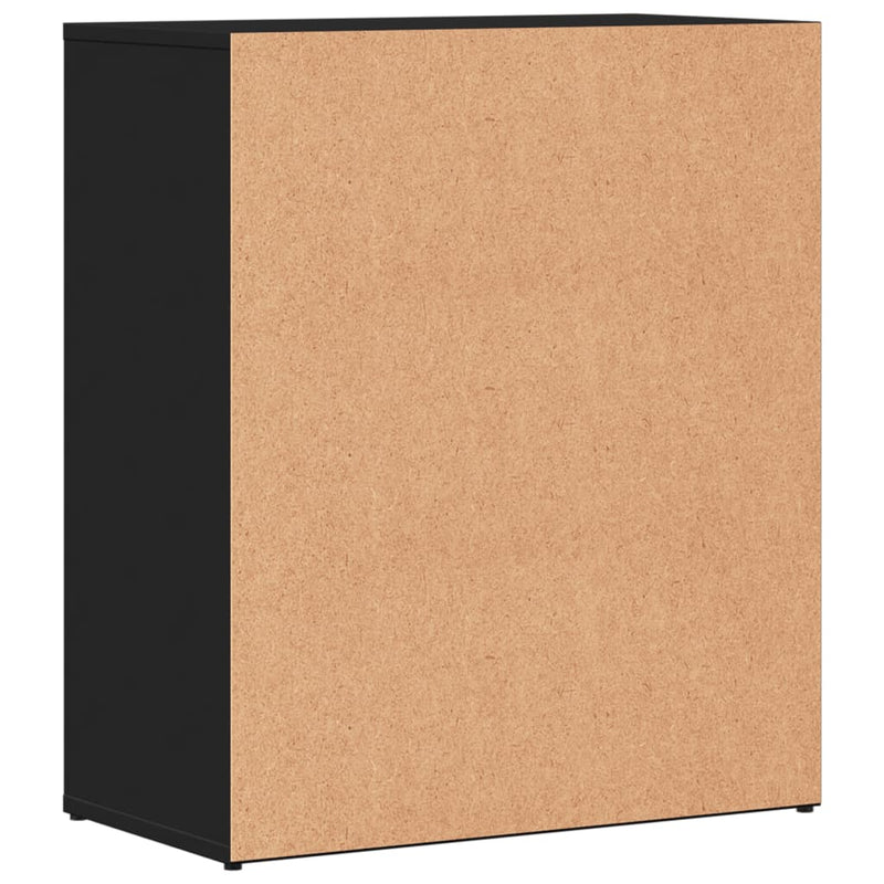 Dressoirs 2 St 60X31X70 Cm Bewerkt Hout Zwart